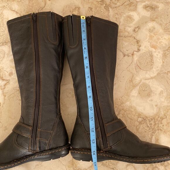 BOC BORN CONCEPT 6 Riding Boots Leather Knee High Black Zip Up - Picture 15 of 15
